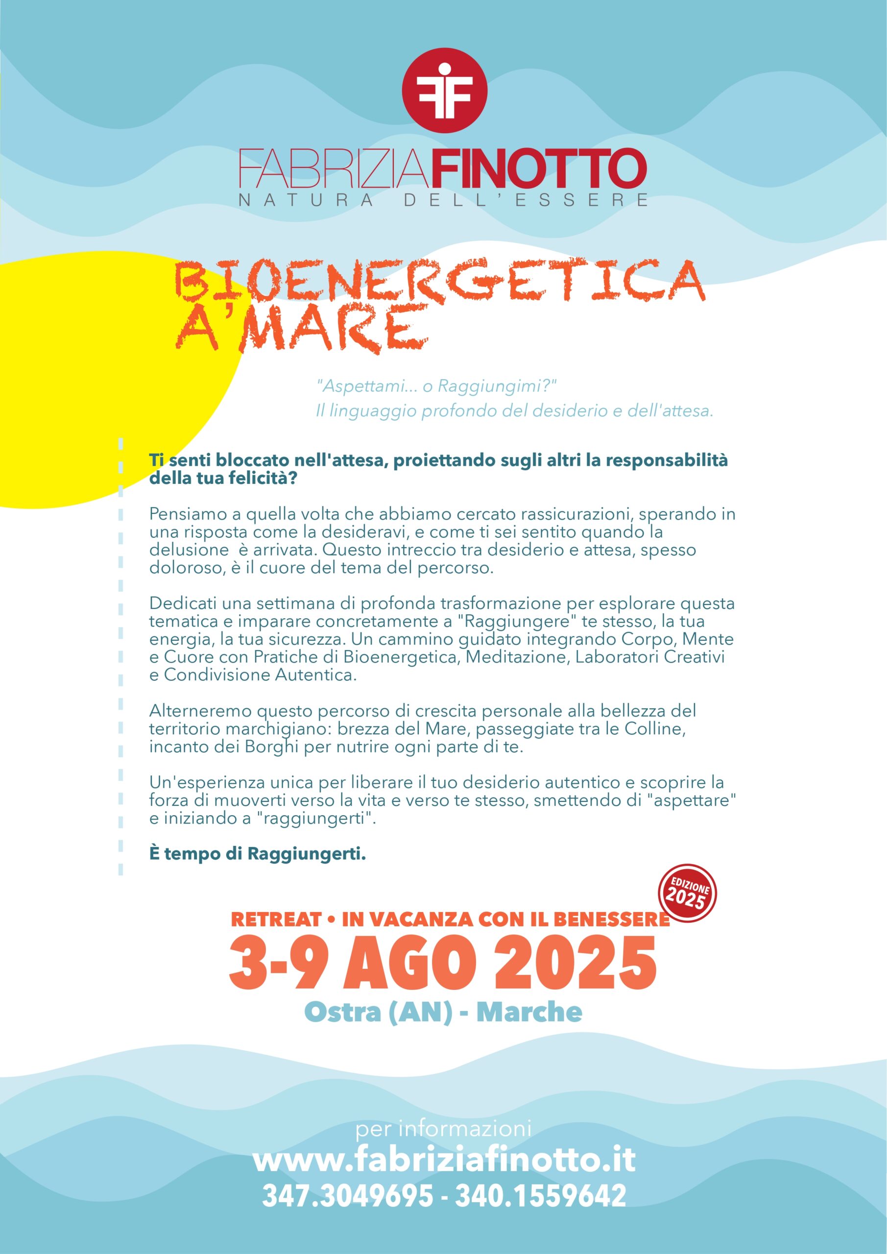 Bioenergetica a' mare 2025
